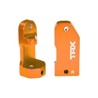TRX - Traxxas TRX-3632T Traxxas Caster blocks, 30-degree, Orange-anodized 6061-T6 aluminum (left & right)/ suspension screw pin (2)