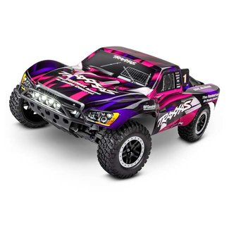 TRX - Traxxas TRX-58034-61-PINK Traxxas Slash: 1/10-Scale 2WD Short Course Racing Truck.  Ready-To-Race® with TQ™ 2.4GHz radio system, XL-5 ESC (fwd/rev), and LED lights.  Includes: 7-Cell NiMH 3000mAh Traxxas® battery