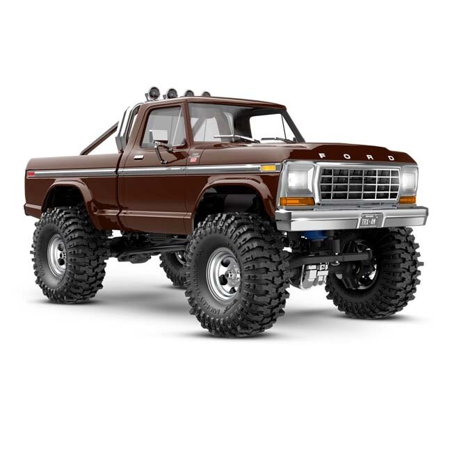 TRX-97044-1-BRWN TRX-4M High Trail™ Edition Scale and Trail® crawler with Ford® F-150® pickup body: 1/18 scale 4X4 trail truck, fully-assembled