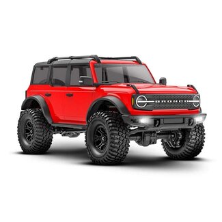 TRX - Traxxas TRX-97074-1-RED Traxxas TRX-4m Crawler with Ford® Bronco® (Red): 1/18 Scale 4WD Electric Truck w/ TQ™ 2.4GHz Radio, ECM-2.5 Electronic Control Module (fwd/rev), and Titan® 87T motor. Includes: 750 mAh