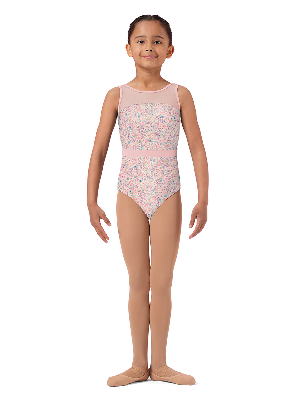 D-1389 Child Tank Leotard with Mesh Inserts - Dance Tampa