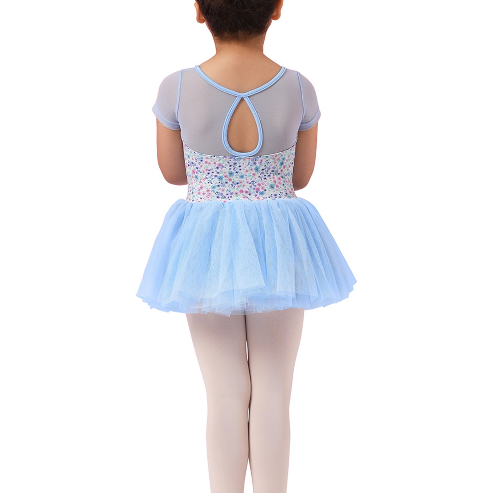 Mirella Mirella Child's Floral Cap Sleeve Tutu Leotard M1554C