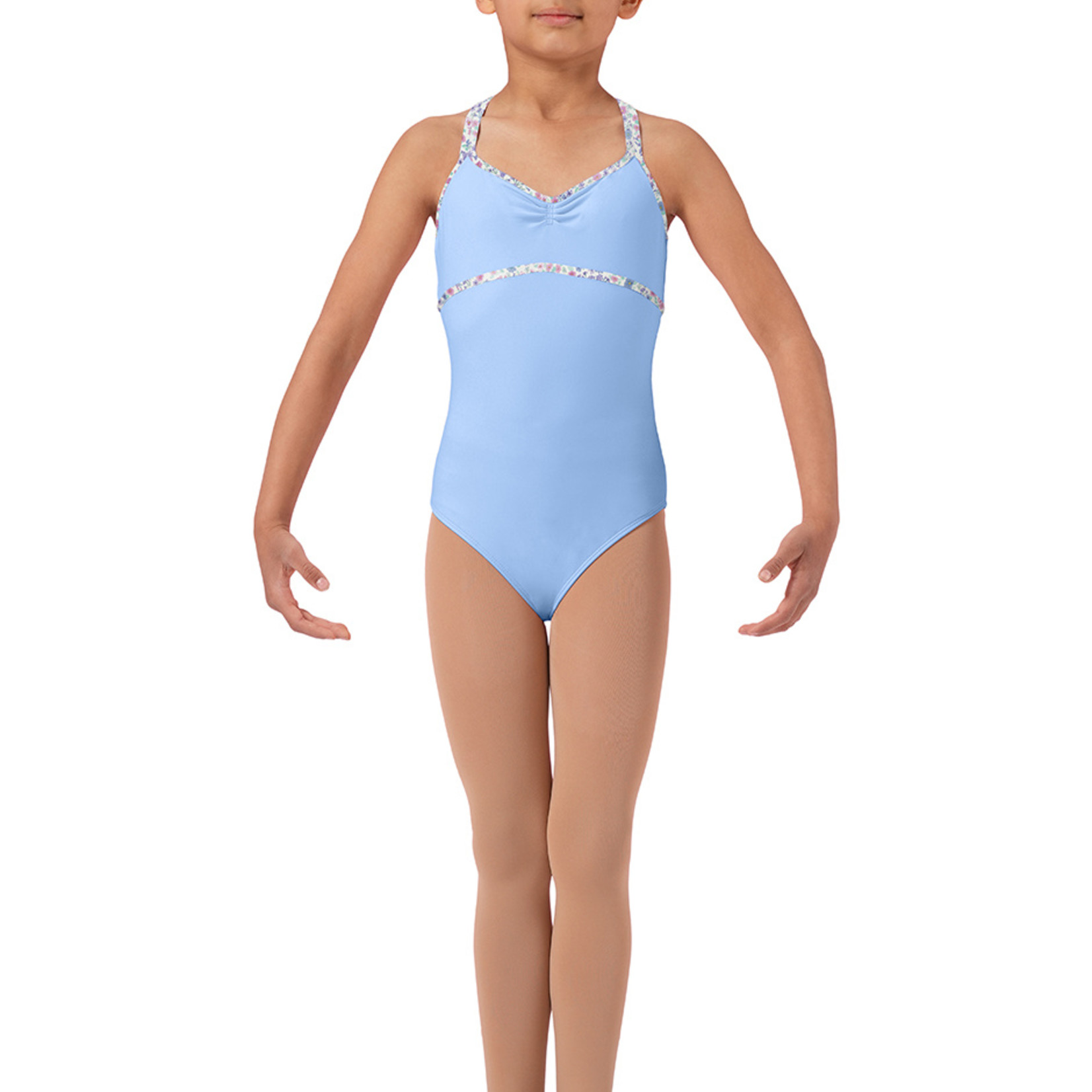 Mirella Mirella Child's Floral Camisol Leotard M1242C