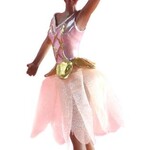 4" African American Rose Gold Ballerina Ornament RES-011-E