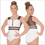 Eurotard Dancewear Eurotard Adult Arrow Stripped Mesh 2 Leotard 44899