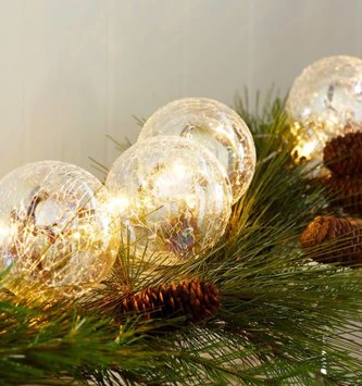 LED Iridescent Glass Ball Strand