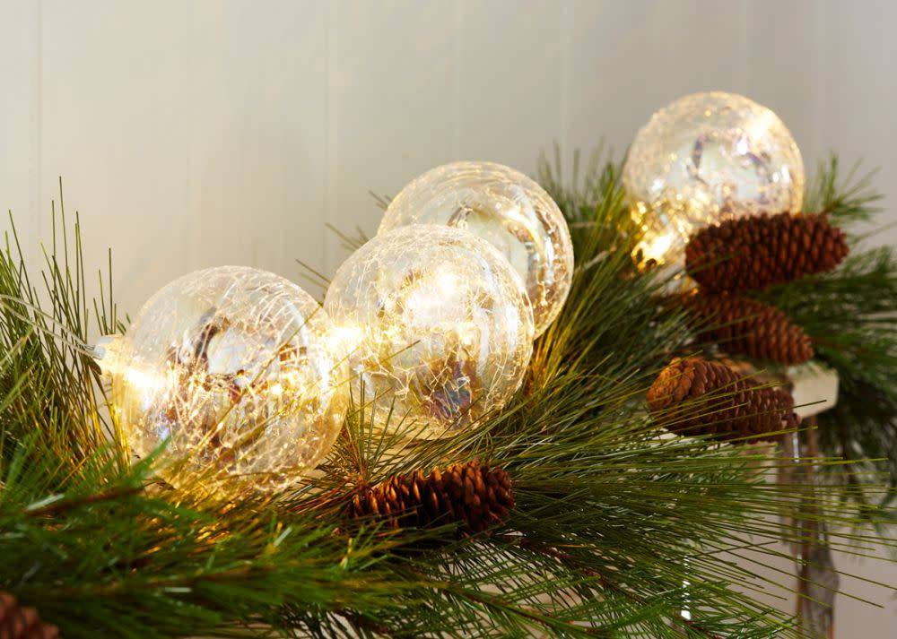 LED Iridescent Glass Ball Strand