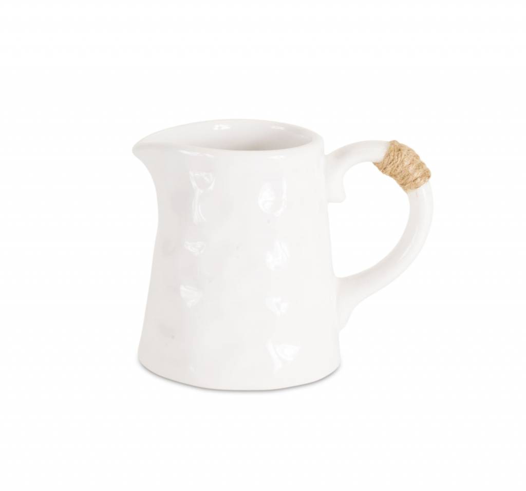 Mini Ceramic Pitcher w/ Twine