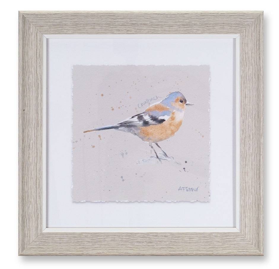 10" Square Framed Bird Print - The Last Straw