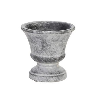 6" Silver Whitewashed Urn