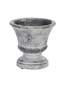 6" Silver Whitewashed Urn