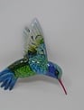 Small Colorful Metal Hummingbird