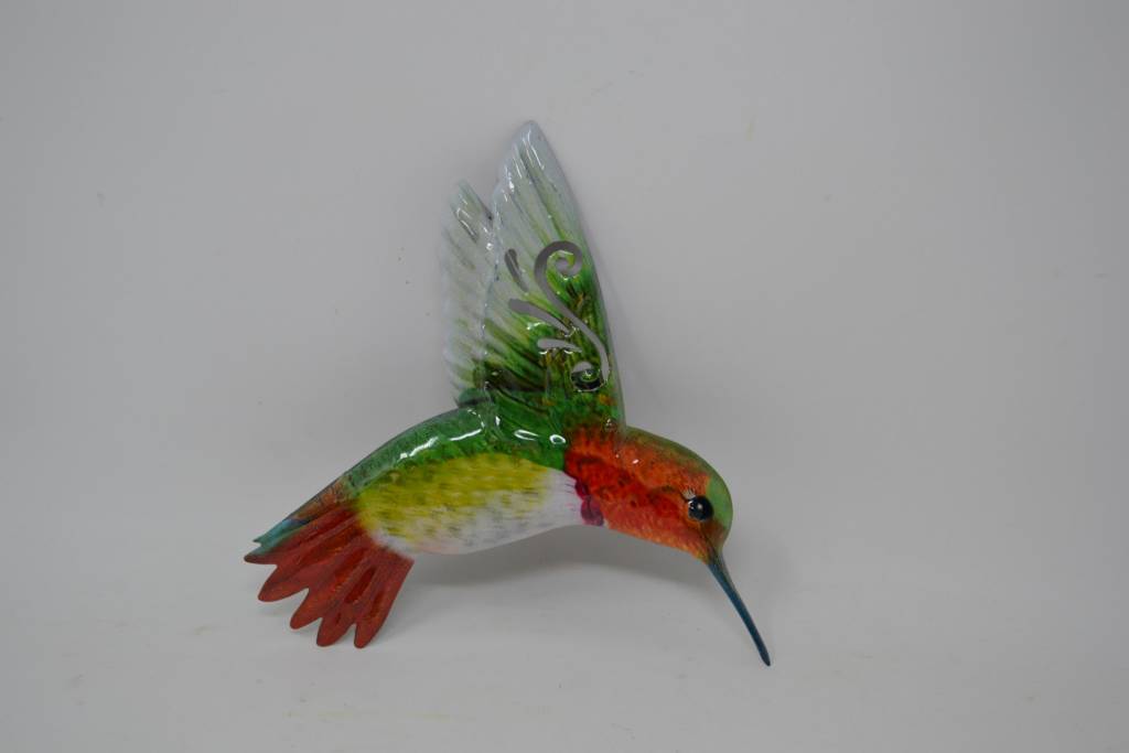 Small Colorful Metal Hummingbird