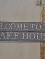 Welcome To The Lake House Wooden Horizontal Sign