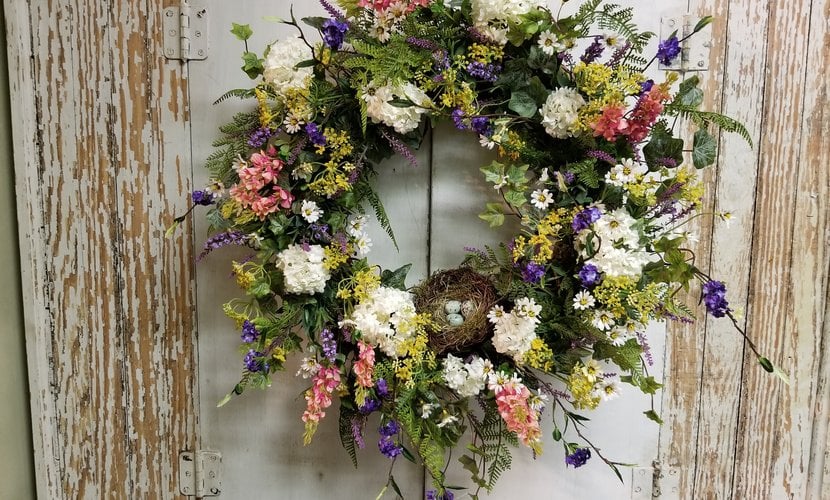 How to make a beautiful spring wreath