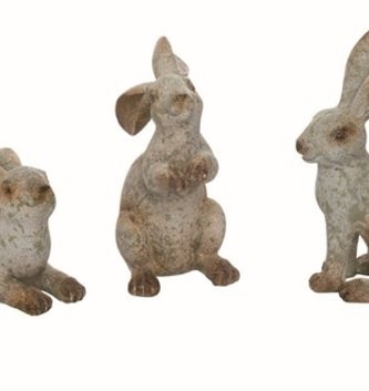 Small Aged Green Rabbit (3 Styles)