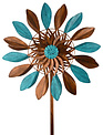 Blue Bronze Petal Wind Spinner