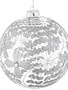 Silver Floral Ball Ornament