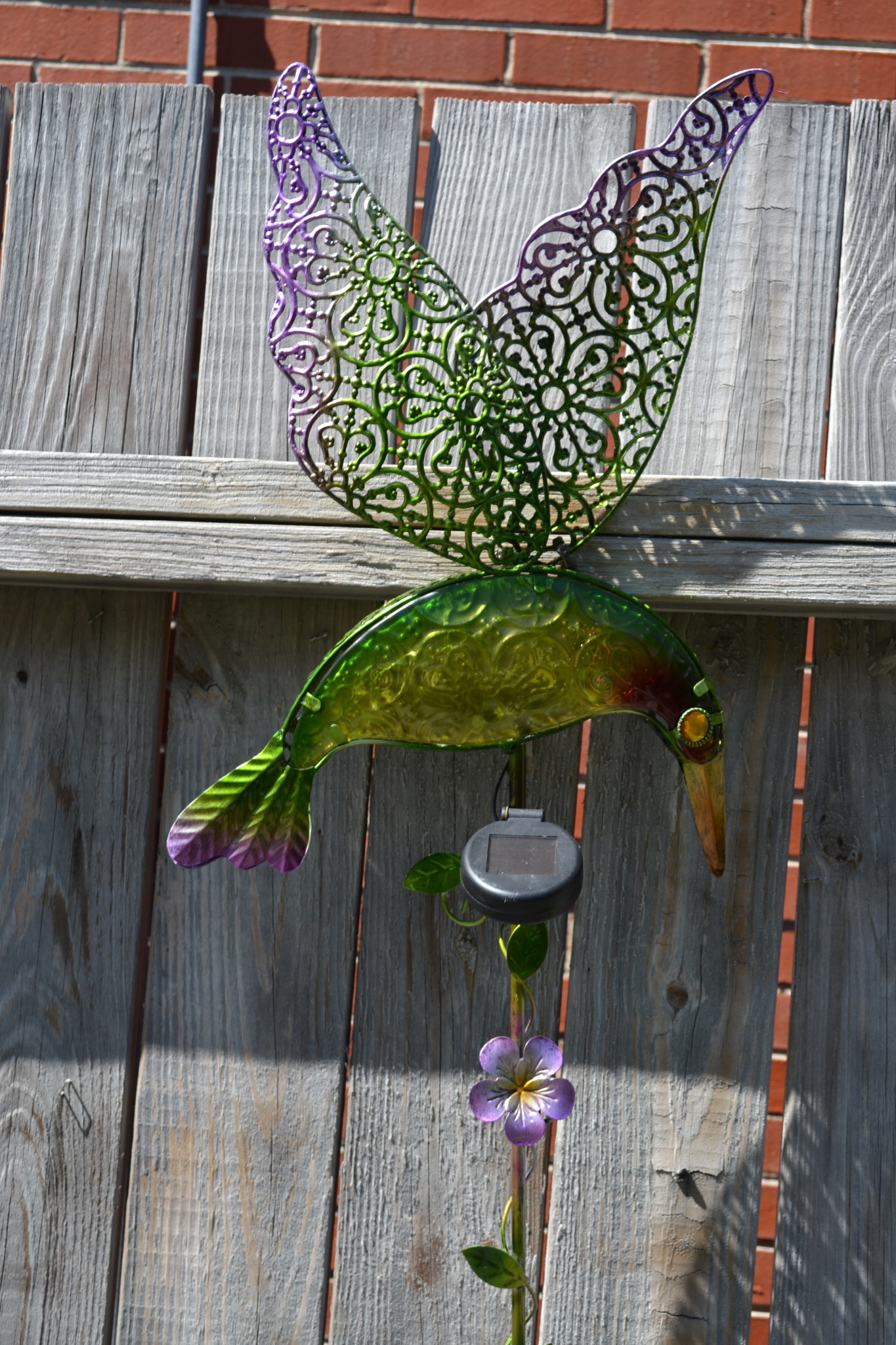 Large Solar Hummingbird Stake | High-Quality Yard Decor - The Last Straw