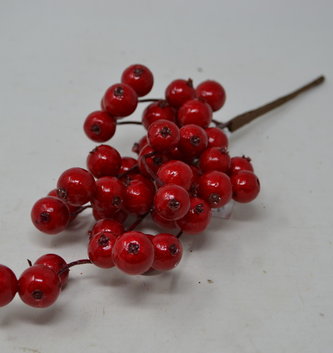 12" Red Mini Crabapple Pick