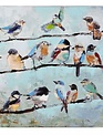 Birds on Line Canvas Print (2 Styles)
