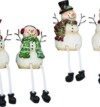 3.5" Snowman Shelf Sitter (4-Styles)