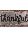 Large Antiqued Metal Thankful Sign