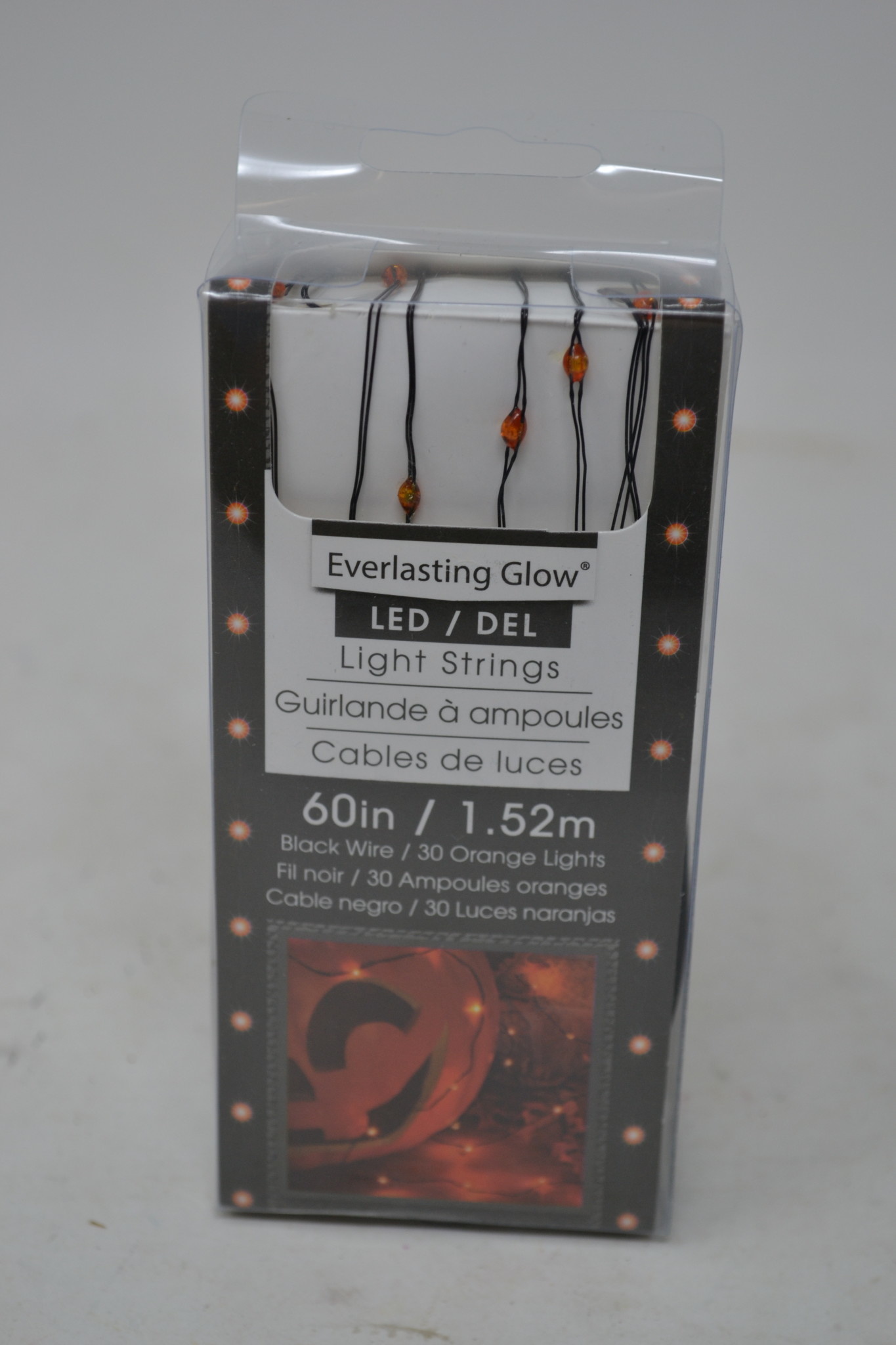 5-Ft. LED Orange String Lights