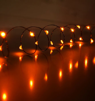 5-Ft. LED Orange String Lights