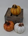 Small Carved Resin Pumpkin