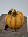 Small Carved Resin Pumpkin