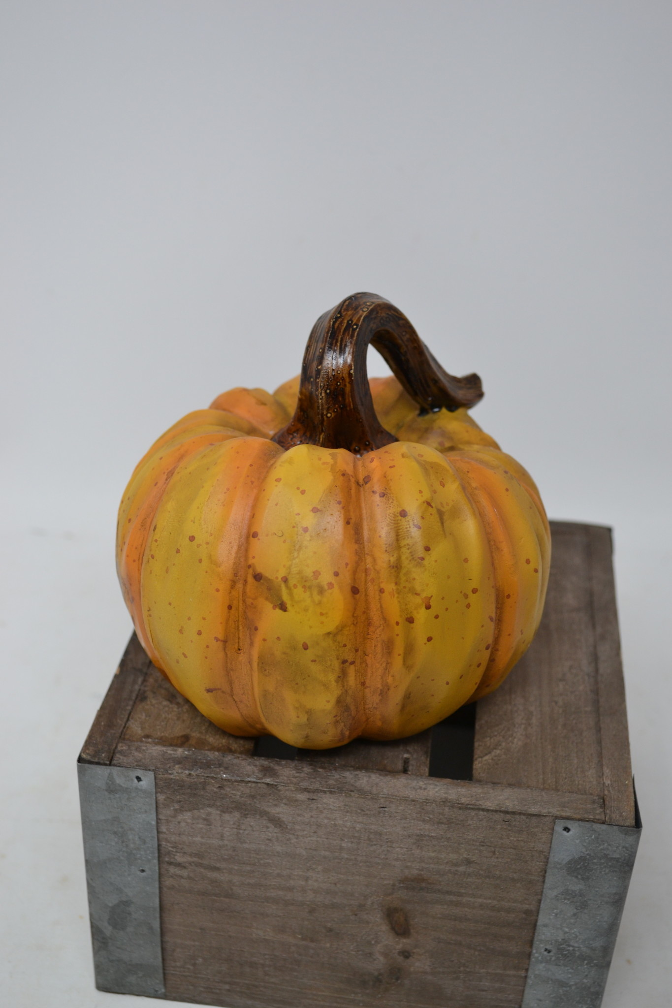 Large Carved Resin Pumpkin