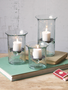 Set of 3 Glass Candle Cylinders