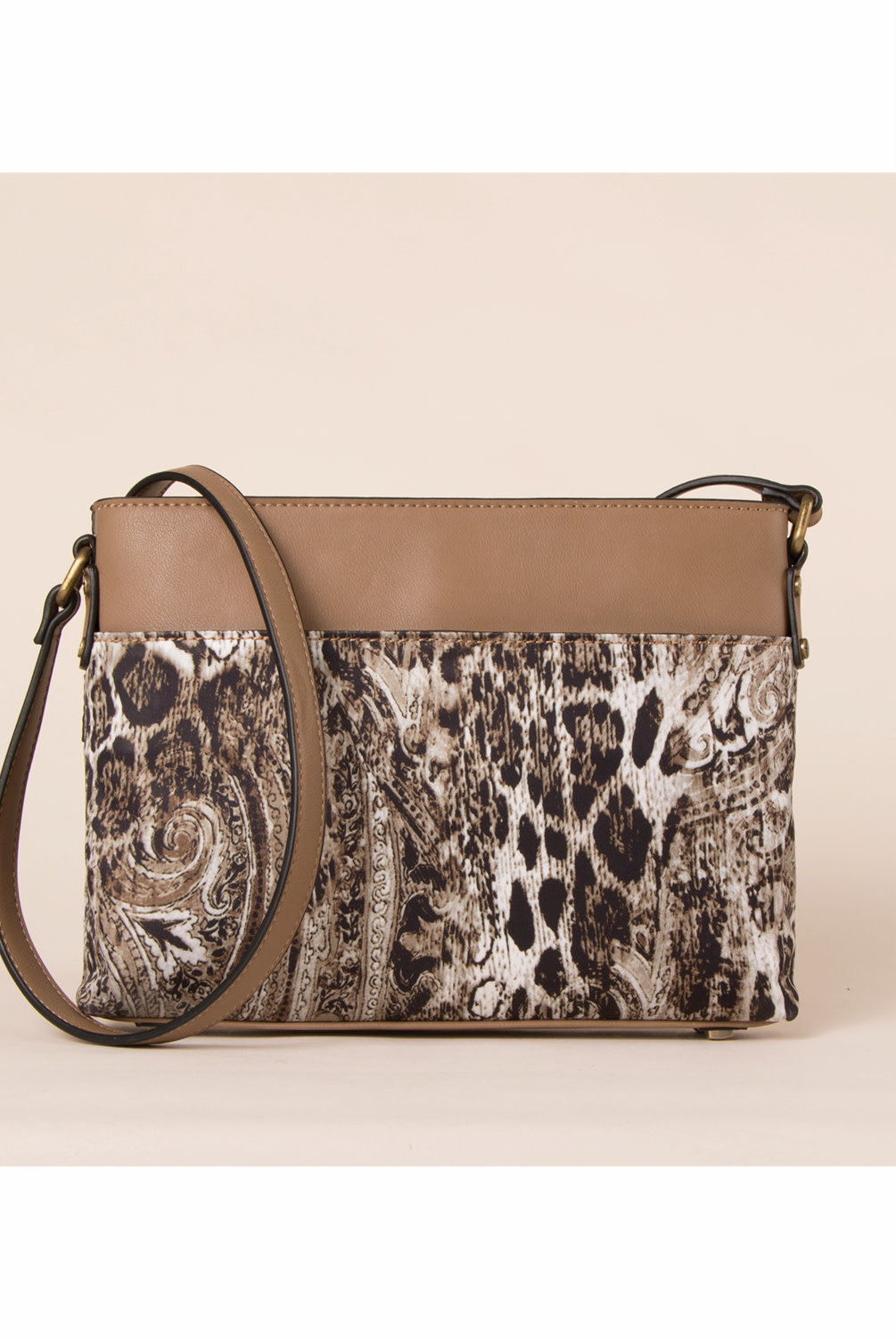 animal print messenger bag