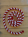 4-ft Wired Velvet Candy Cane Rope