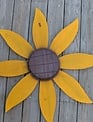 Painted Wooden Sunflower