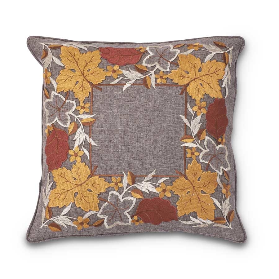 Cut-Out Fall Leaves Pillow