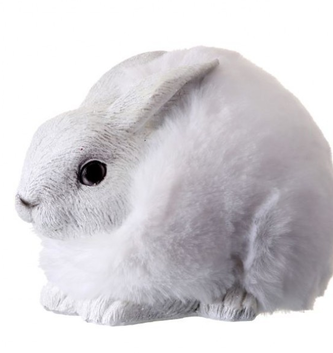 White Furry Snow Bunny