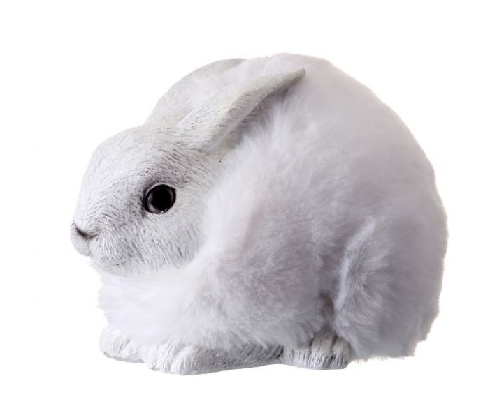White Furry Snow Bunny