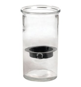 9" Glass Cylinder with Insert