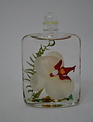 White Orchid Flask Vase Lifetime Oil Candle