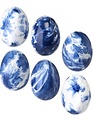 2" Blue & White Egg