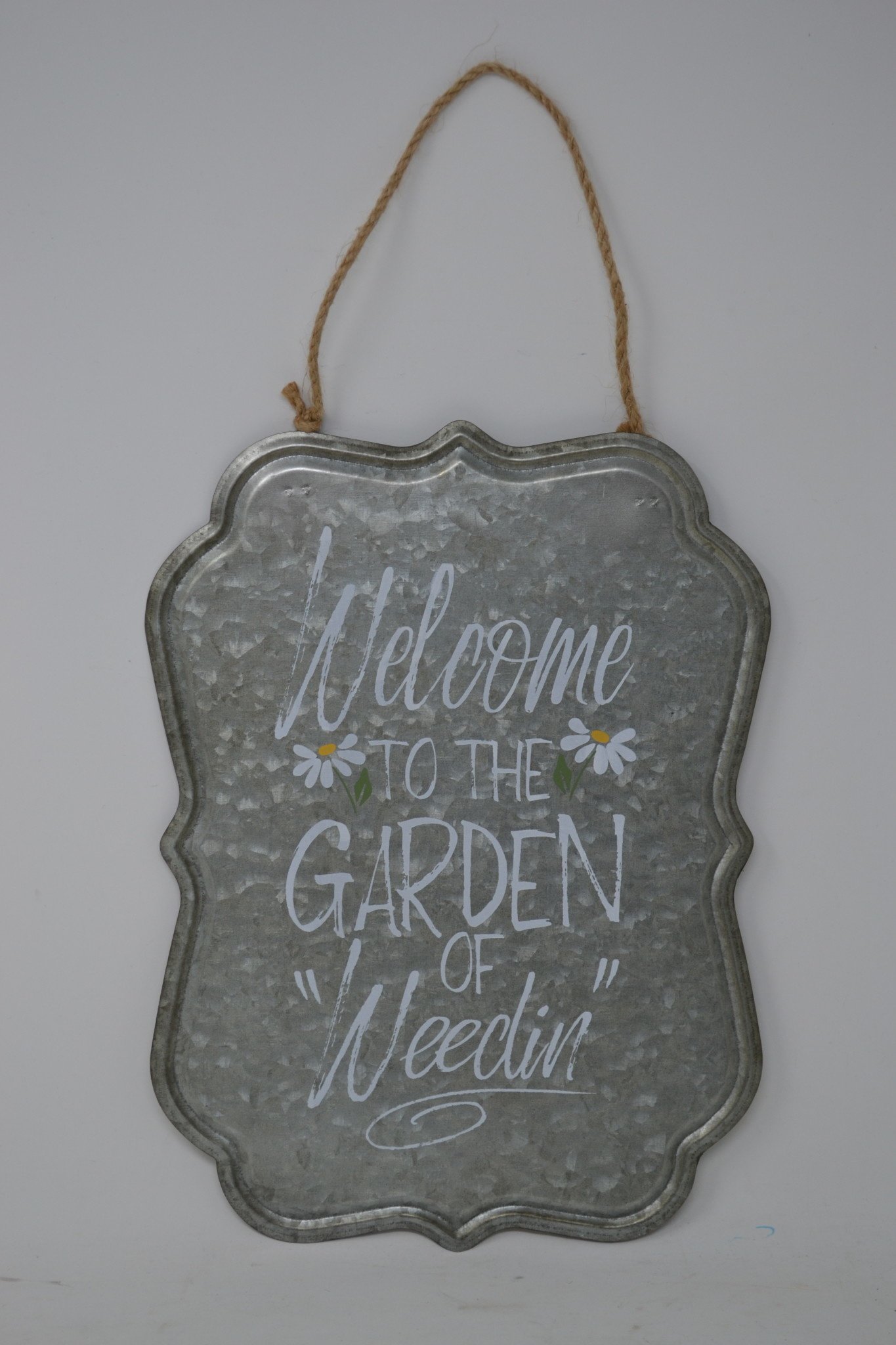 Galvanized Garden Quote Sign The Last Straw