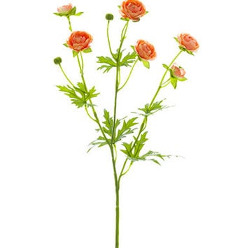 22" Mini Ranunculus Spray (3-Colors)