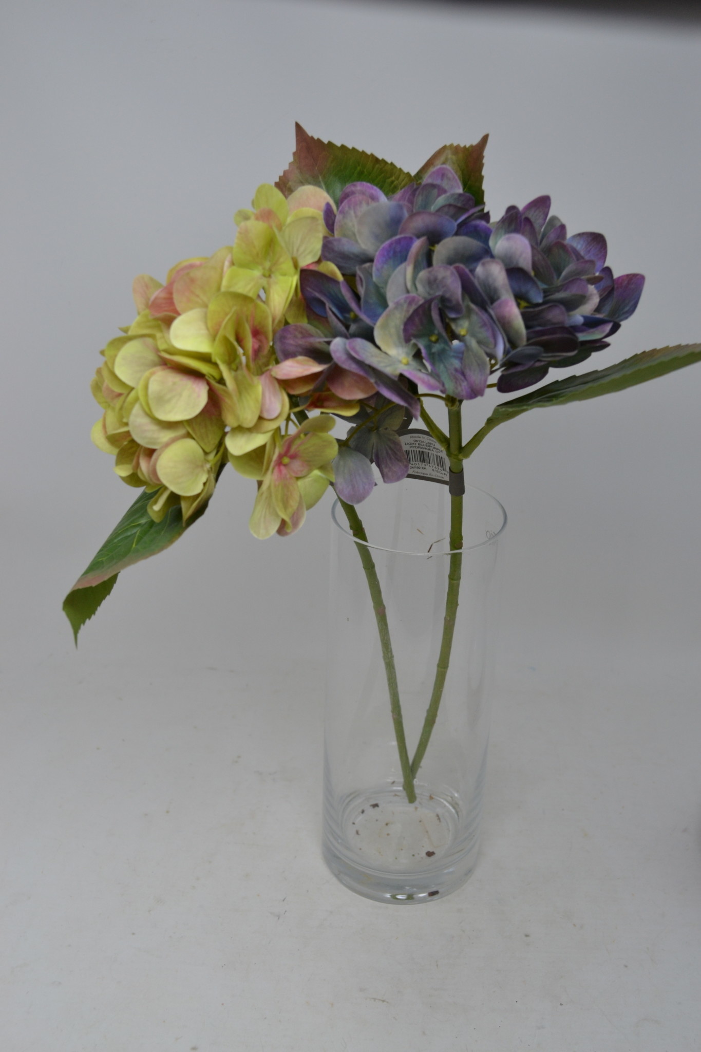 17" Hydrangea Pick with Leaves (3-Colors)