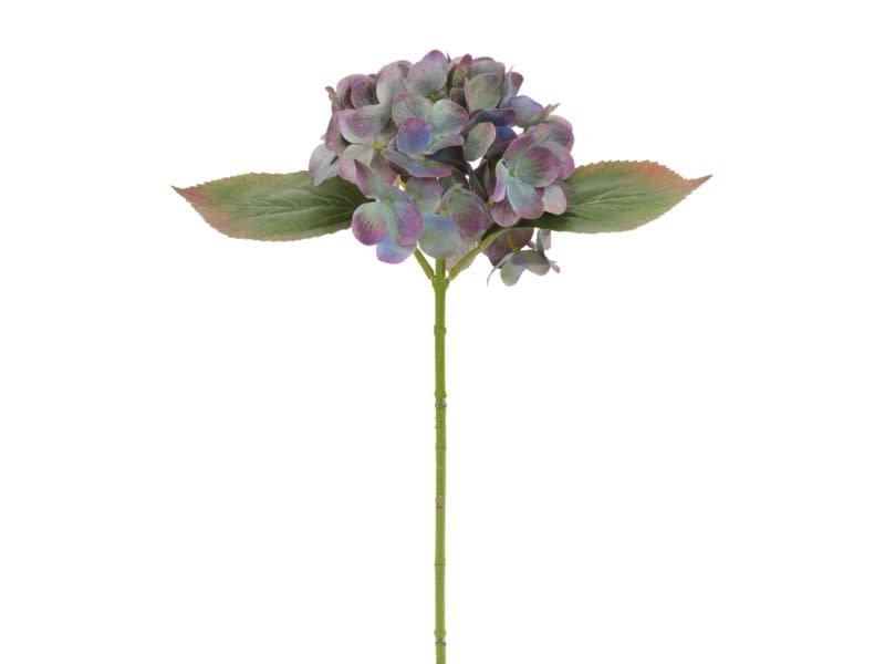 17" Hydrangea Pick with Leaves (3-Colors)