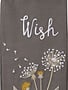 Embroidered Wish Dandelion Towel