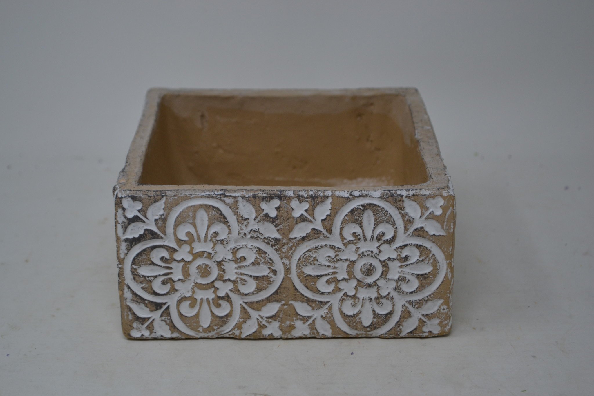 Fleur De Lis Patterned Pot Shop Garden Decor The Last Straw