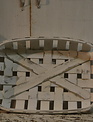 White Washed Oval Tobacco Basket (3-Sizes)