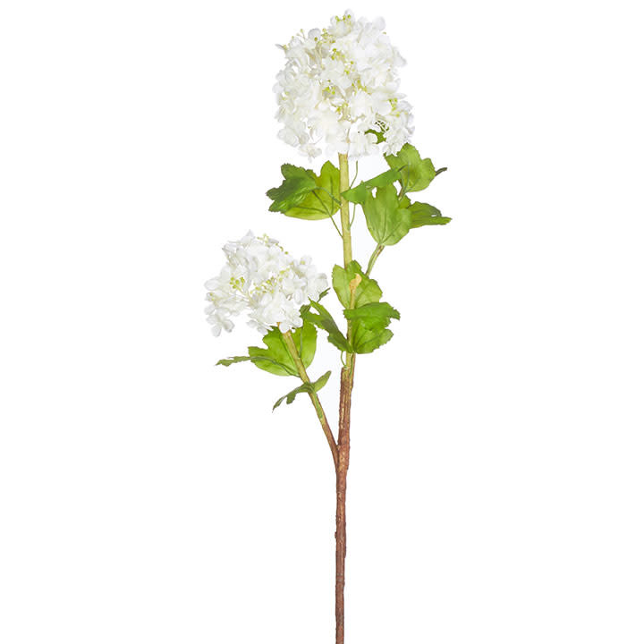 36.5" White Hydrangea Branch